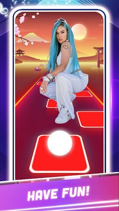 Karol G Tiles Hop Game - Screenshot 4