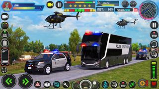 US Police Bus Driving Games 3D - Screenshot 1