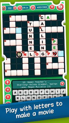 Movies Crossword Puzzle Game : - Screenshot 2