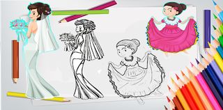 Princess color sheet - Drawing - Screenshot 1