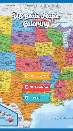 coloring map of united states - Screenshot 3