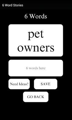 6 Word Stories - Screenshot 3