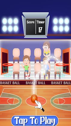Tap Shot-The Bouncy Basketball - Screenshot 3