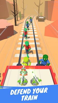 Train Defense: Zombie Merge - Screenshot 1