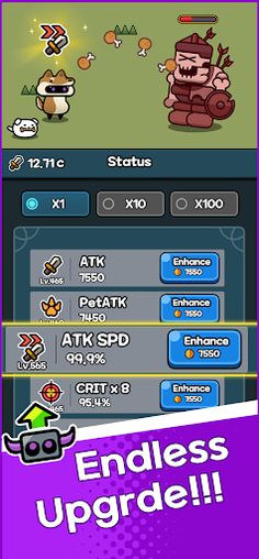 God of idle : Growing Warriors - Screenshot 3