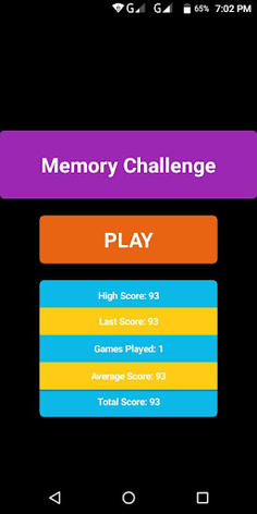 Memory Challenge - Screenshot 3