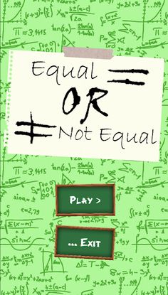 Equal or not Equal : Mental Ma - Screenshot 1