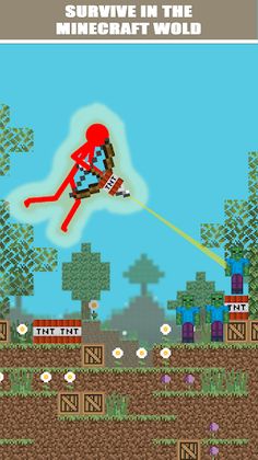 Archer Stickman Vs Craft Enemy - Screenshot 3