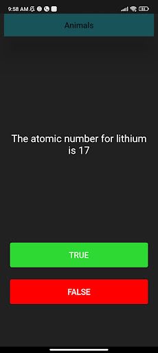 True or false quiz - Screenshot 3