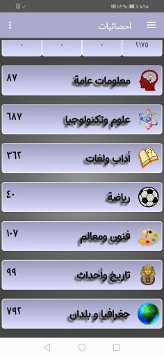 بنك الأسئلة العربى - Screenshot 2