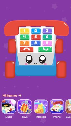 Baby Carphone Toy Games - Screenshot 1