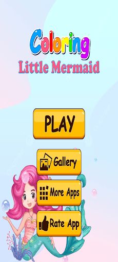 Little Mermaid Coloring - Screenshot 2