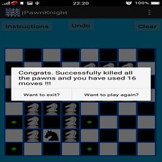 Chess Pawn and Knight Problem - Screenshot 2
