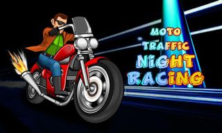 Moto Traffic Night Racing Game - Screenshot 1
