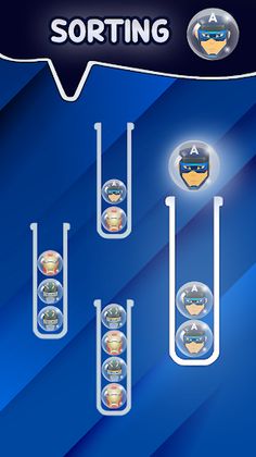 Superhero Sort Puzzle Game - Screenshot 2