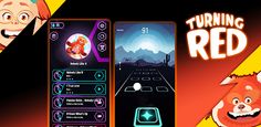 Turning red Tiles Hop - Screenshot 2