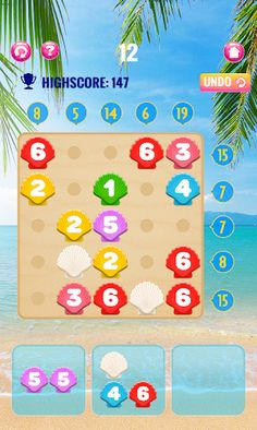 Number puzzle game – Beach *Go - Screenshot 2