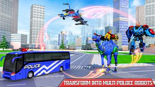 US Police Bus Transmute Robot - Screenshot 1