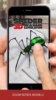 3D spider on a hand simulator - Screenshot 3