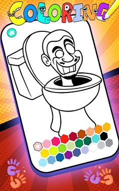 Skibidi Toilet Coloring Book - Screenshot 2