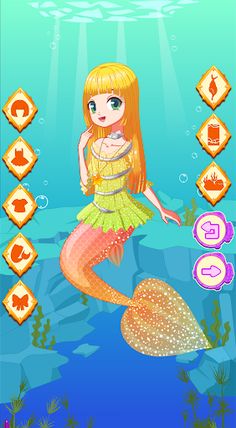 Mermaid Princess Dress Up Salo - Screenshot 4