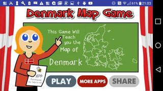 Denmark Map Puzzle Game Free - Screenshot 1