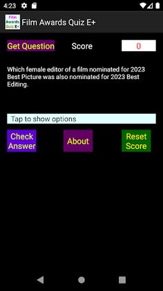 The Film Awards Quiz E+ - Screenshot 2
