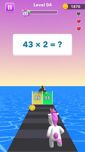Unicorn Dash Game: Math Runner - Screenshot 2