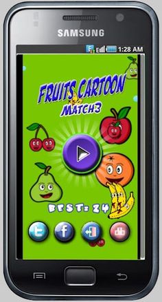 Fruits Cartoon Match 3 - Screenshot 1