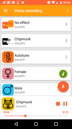 VoiceFX - Voice Changer with v - Screenshot 1