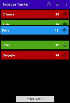 RPG Initiative Tracker - Screenshot 4