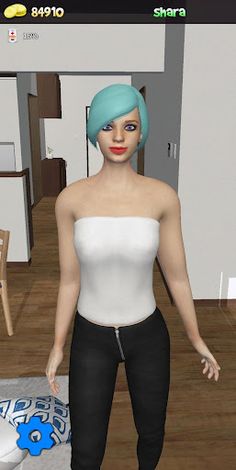 My Virtual Girl at home Pocket - Screenshot 1
