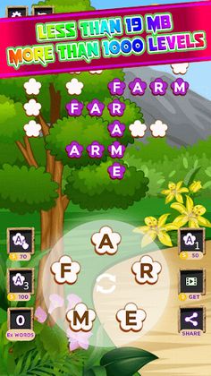 Flower crossword puzzle games - Screenshot 4