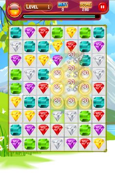 Matching 3 Jewels - Screenshot 1