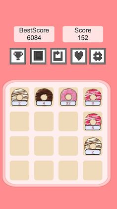 Donut 2048 - Screenshot 1