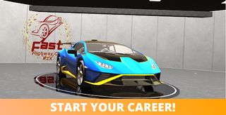 Fast Highway Crusher Car RTX - Screenshot 1