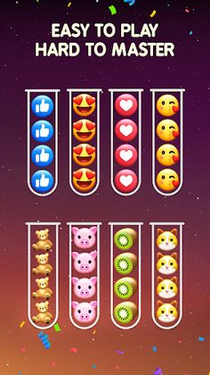 Emoji Sort Puzzle - Screenshot 4
