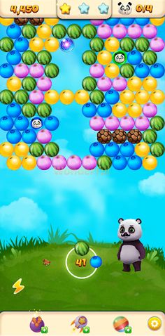 Bubble Panda : Fruits Blast - Screenshot 2
