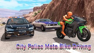 City Police Moto Bike Crash - Screenshot 1
