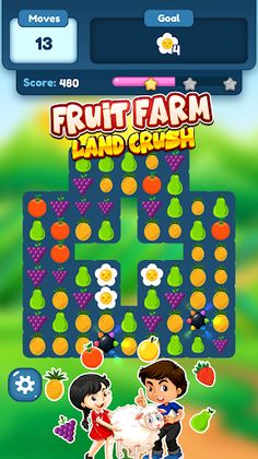 Fruits Farm Land Crush : Puzzl - Screenshot 2