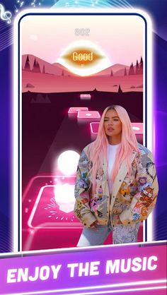 Karol G Tiles Hop Game - Screenshot 1