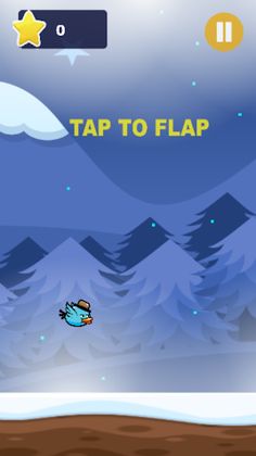 FLAPPY WINTER BIRD - Screenshot 2