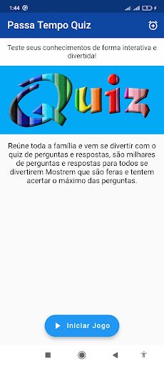 Passa Tempo Quiz Conhecimentos - Screenshot 1
