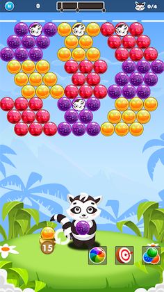 Raccoon Bubble Shooter - Screenshot 4
