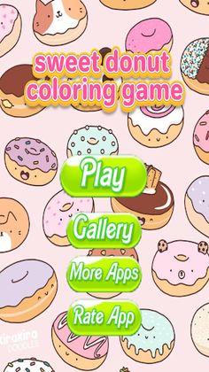 sweet donut coloring game - Screenshot 2