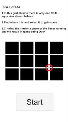 Spot The Square : Optical illu - Screenshot 1