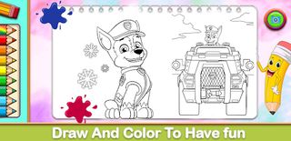 Paw Patron Coloring Game - Screenshot 1