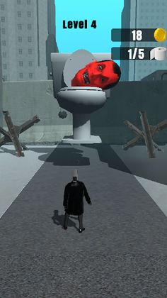 Angry Toilet: Survival Run - Screenshot 1