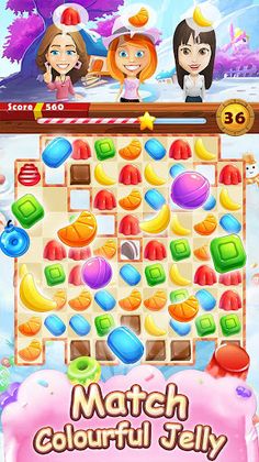 Jelly Paradise: Match & Serve - Screenshot 1