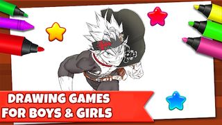 BLACK CLOVER Clover coloring - Screenshot 2